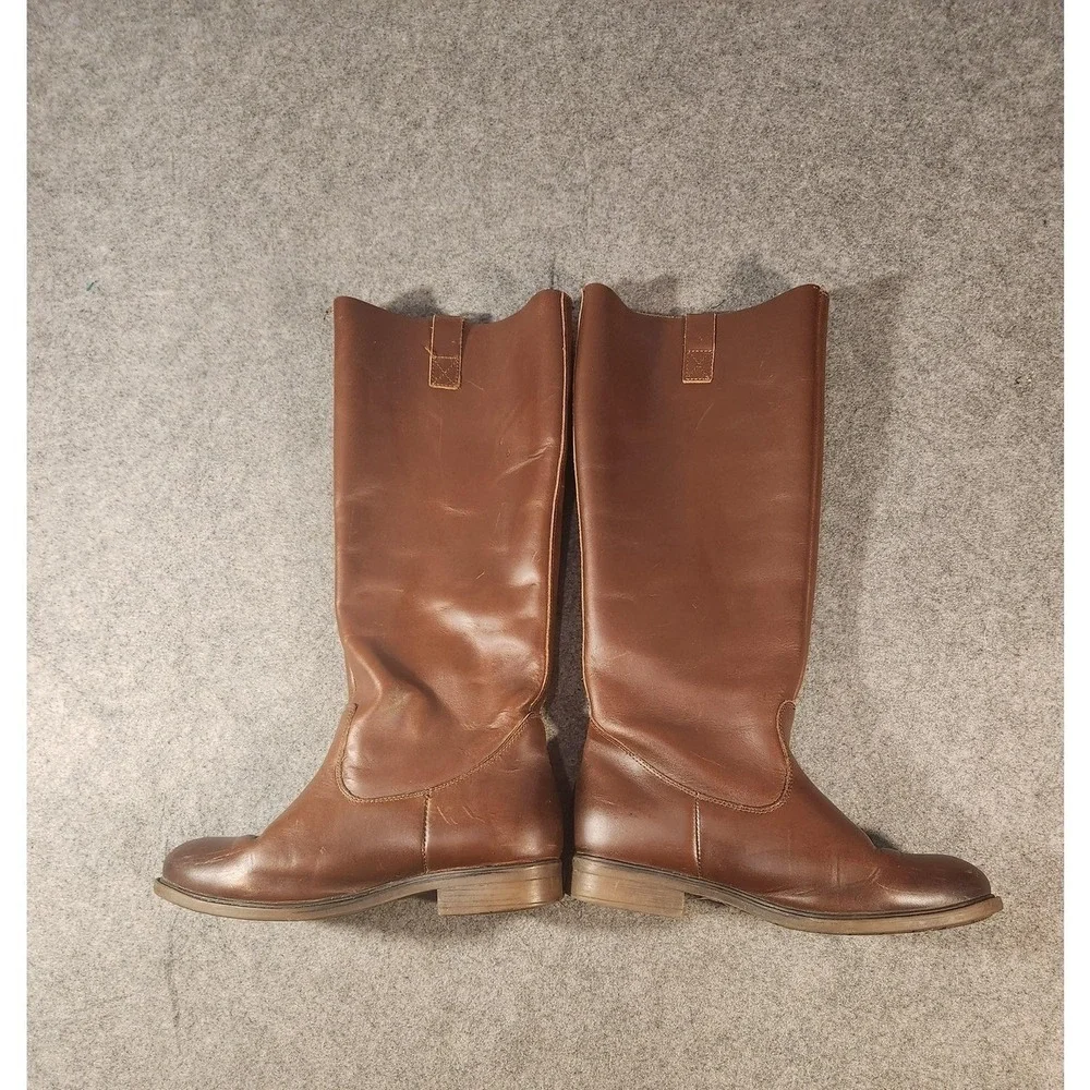 Harper Boots Womens Size 6.5 Brown Leather Knee High Riding‎ Equestrian